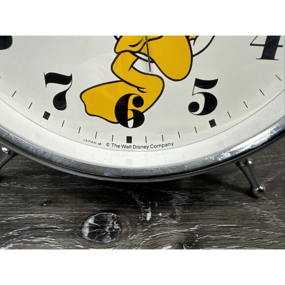 Vintage Walt Disney Donald Duck Lrg Bell Alarm Clock Lorus Quartz Japan 11” Tall - Picture 8 of 12